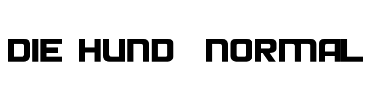 Die Hund Normal フォント