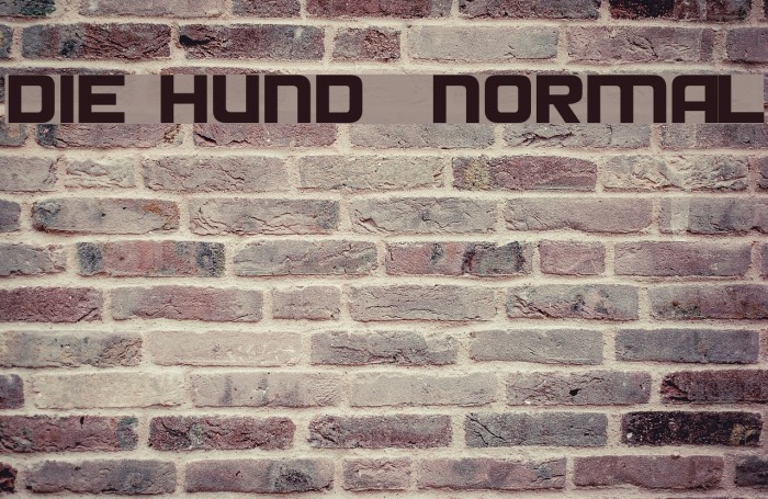 Die Hund Normal Font examples