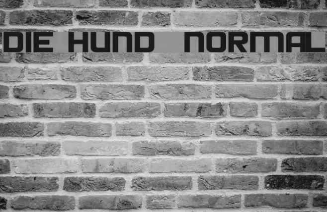 Die Hund Normal Font examples