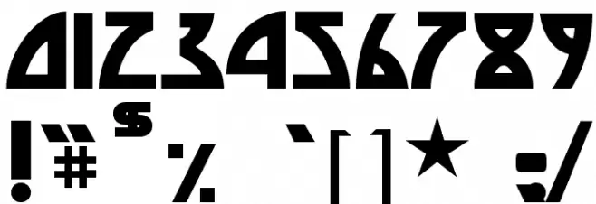 Die Nasty Font OTHER CHARS