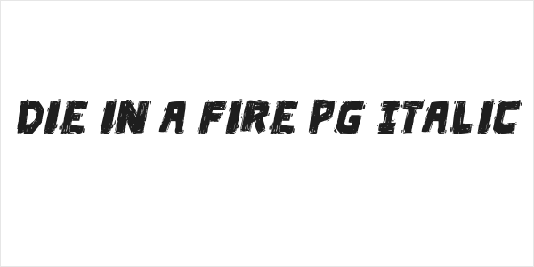 Die in a fire PG Italic Logo