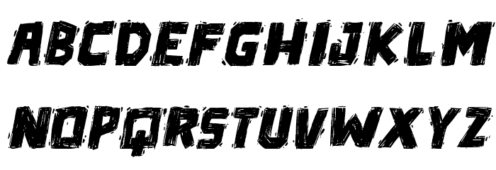 Die in a fire PG Italic Font LOWERCASE
