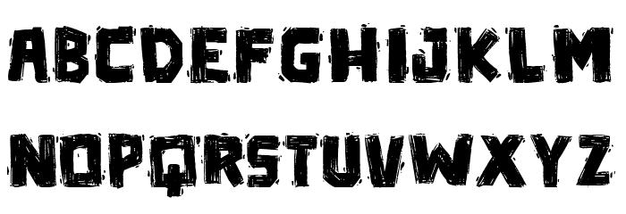 Die in a fire PG Font LOWERCASE