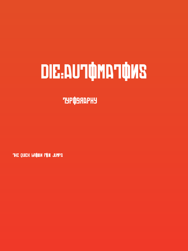 Die:Automatons Poster