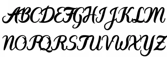 DieCunst Italic फ़ॉन्ट अपरकेस