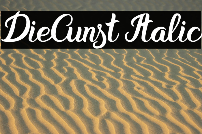 DieCunst Italic Example 3