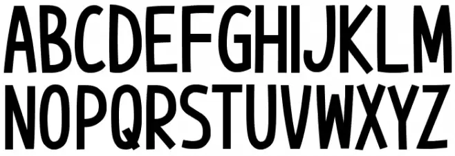DieGrinsekatze フォント 大文字