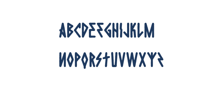 DieHardRegular Lowercase