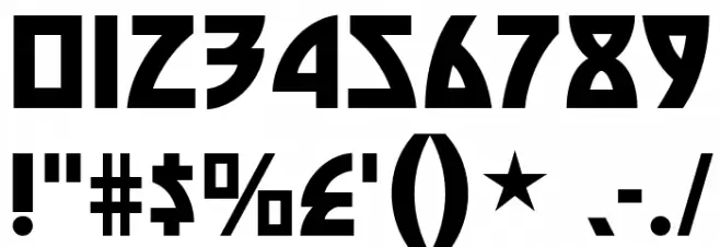 DieNasty-Regular Font OTHER CHARS