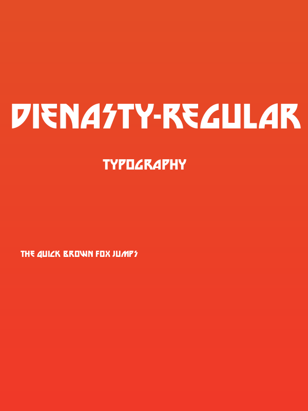 DieNasty-Regular Poster