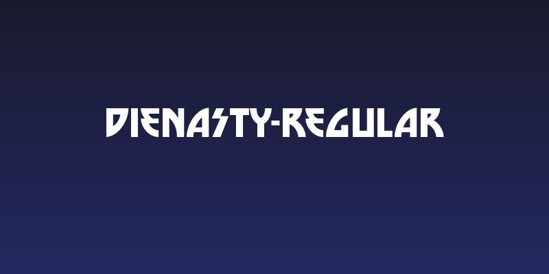 DieNasty-Regular Social Header