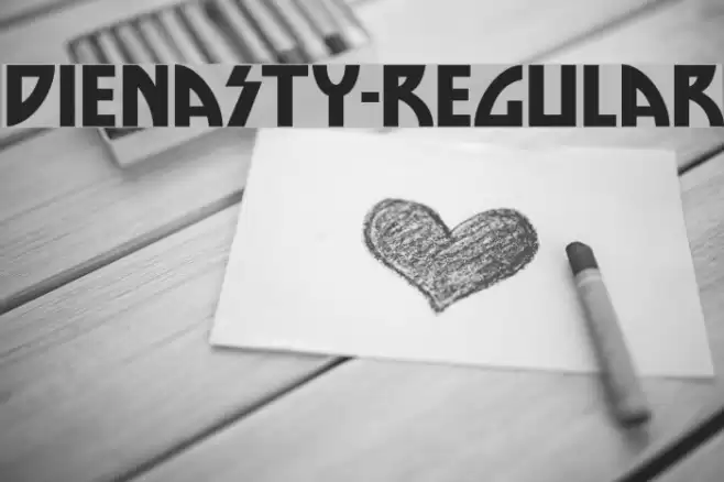 DieNasty-Regular Font examples