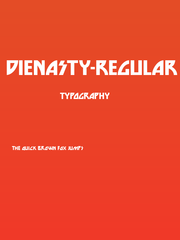 DieNasty-Regular Poster