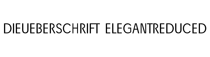 DieUeberSchrift-Elegantreduced  フリーフォントのダウンロード