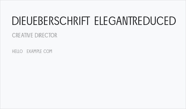 DieUeberSchrift-Elegantreduced Business Card