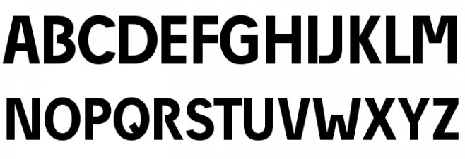 DieUeberSchrift-Halbfettreduced फ़ॉन्ट अपरकेस