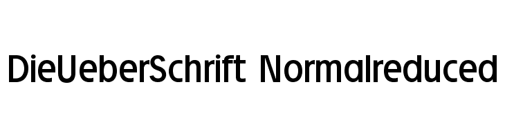 DieUeberSchrift-Normalreduced  Frei Schriftart Herunterladen