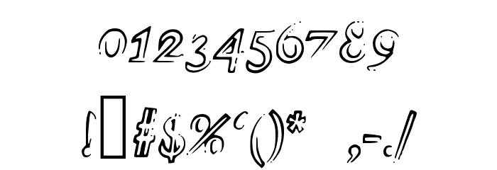 Died Font OTHER CHARS