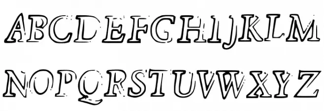 Died Schriftart Groß