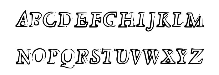 Died Font LOWERCASE