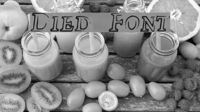 Died Font examples