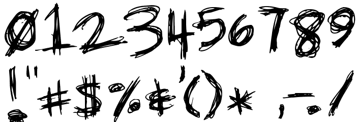 Diediedie Font OTHER CHARS