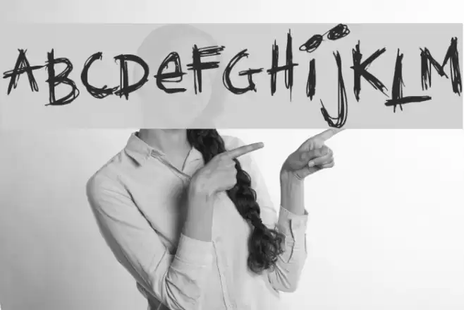 Diediedie Font examples