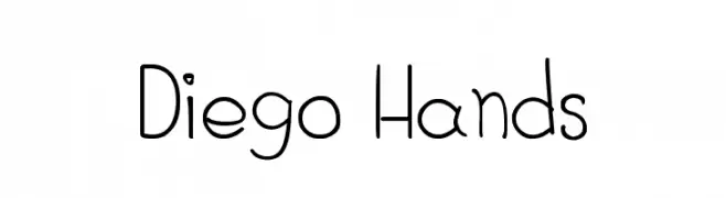 Diego Hands  フリーフォントのダウンロード
