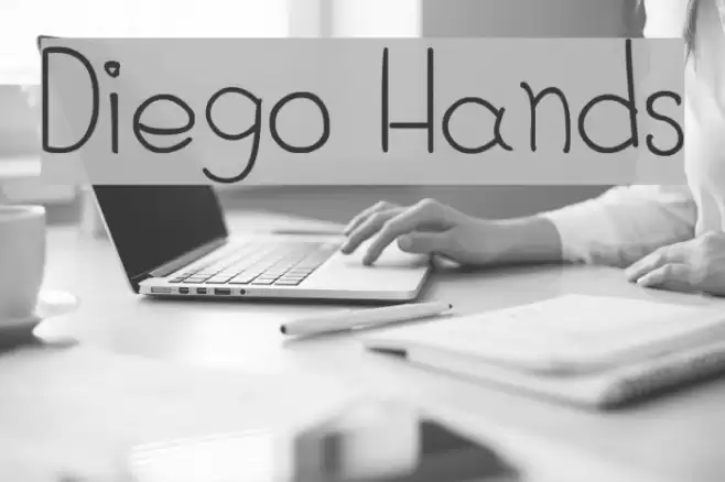 Diego Hands Font examples