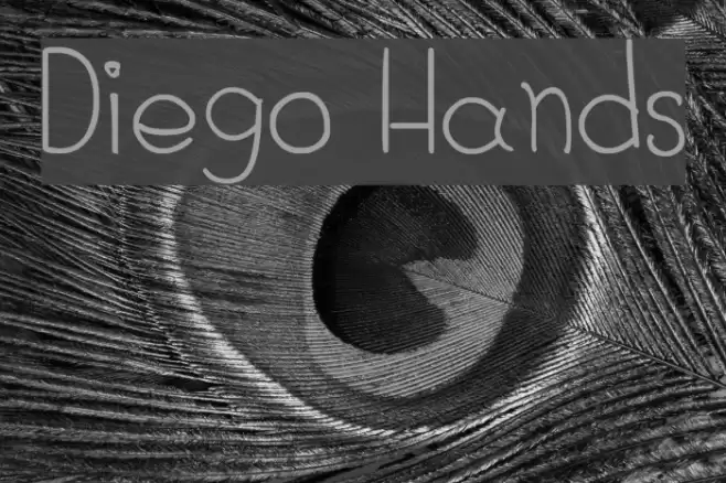 Diego Hands Font examples
