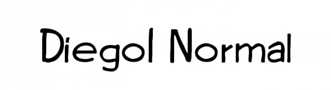 Diego1 Normal  フリーフォントのダウンロード