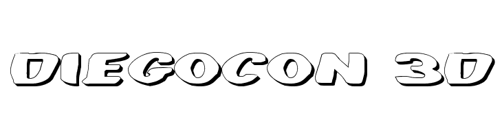 DiegoCon 3D  免费字体下载