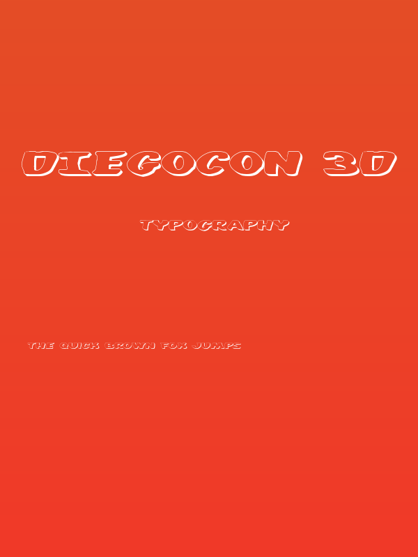 DiegoCon 3D Poster