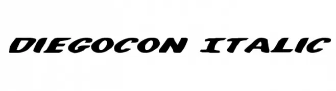 DiegoCon Italic  Descarca Fonturi Gratis