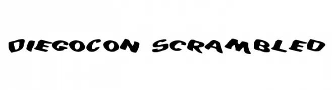 DiegoCon Scrambled  免费字体下载