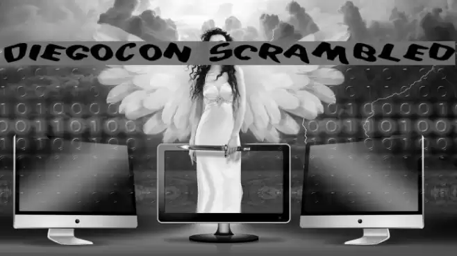 DiegoCon Scrambled Шрифта examples