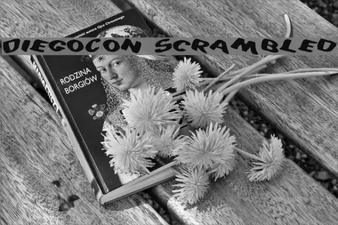 DiegoCon Scrambled Шрифта examples