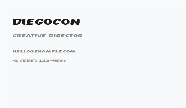 DiegoCon Business Card