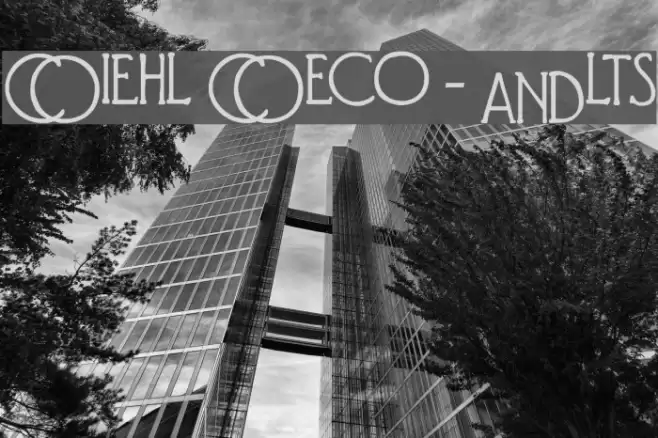 Diehl Deco - Alts Font examples