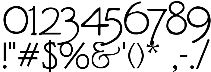 Diehl Deco Font OTHER CHARS