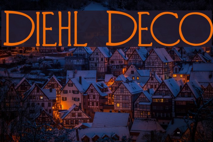 Diehl Deco Font examples
