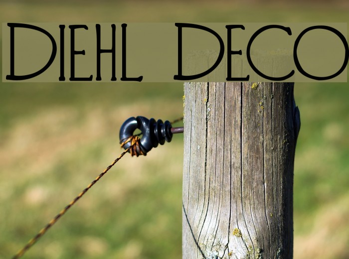 Diehl Deco Font examples
