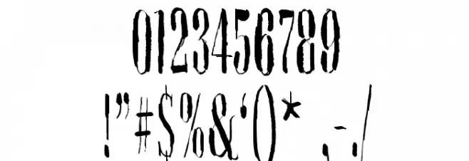 Dieproud Font OTHER CHARS