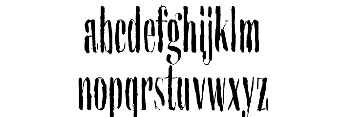 Dieproud Font LOWERCASE