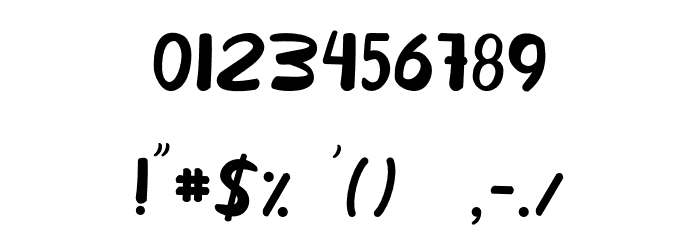 DierjaFREE Font OTHER CHARS