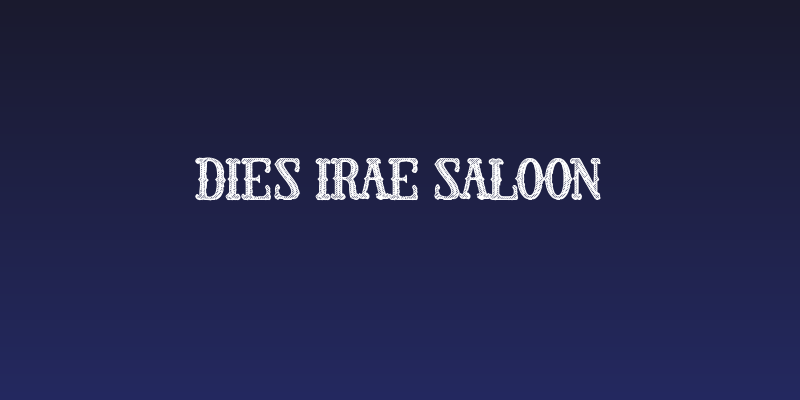 Dies Irae Saloon Social Header