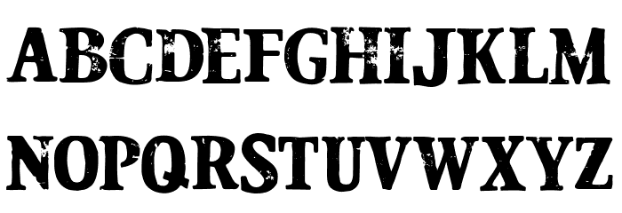 Diesel Crack Font UPPERCASE