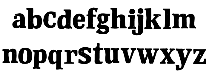 Diesel Crack Font LOWERCASE