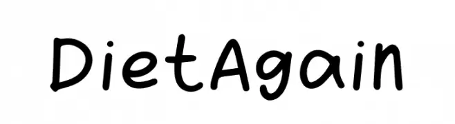 Diet Again  Frei Schriftart Herunterladen