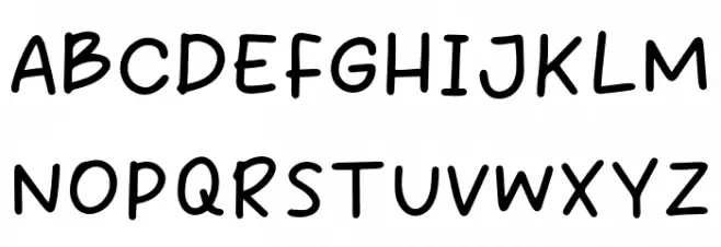 Diet Again Font UPPERCASE